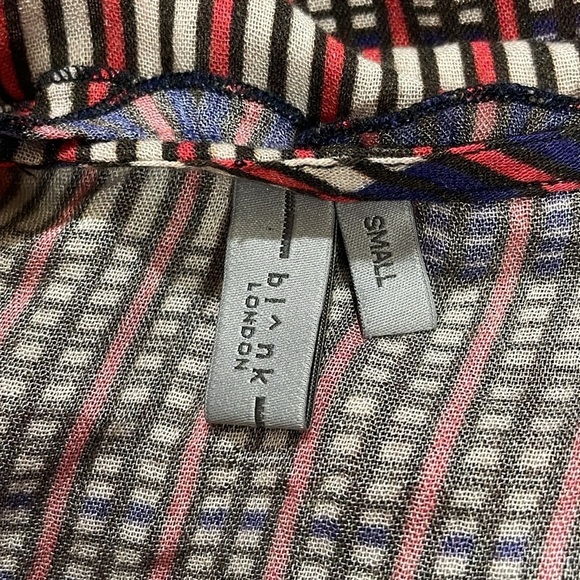 Anthropologie Purple and Blue Patterned Tunic - Picture 4 of 10